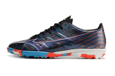 Mizuno Alpha Made in Japan TF Low-Tops Football Shoes - Black/Red/Blue