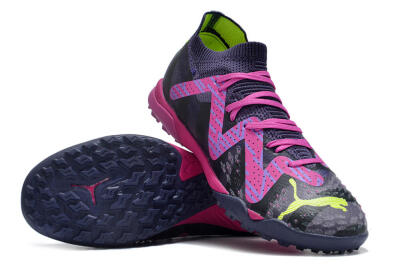 Puma Ultra Ultimate TF Low-Tops Football Shoes - Purple/Pink/Yellow