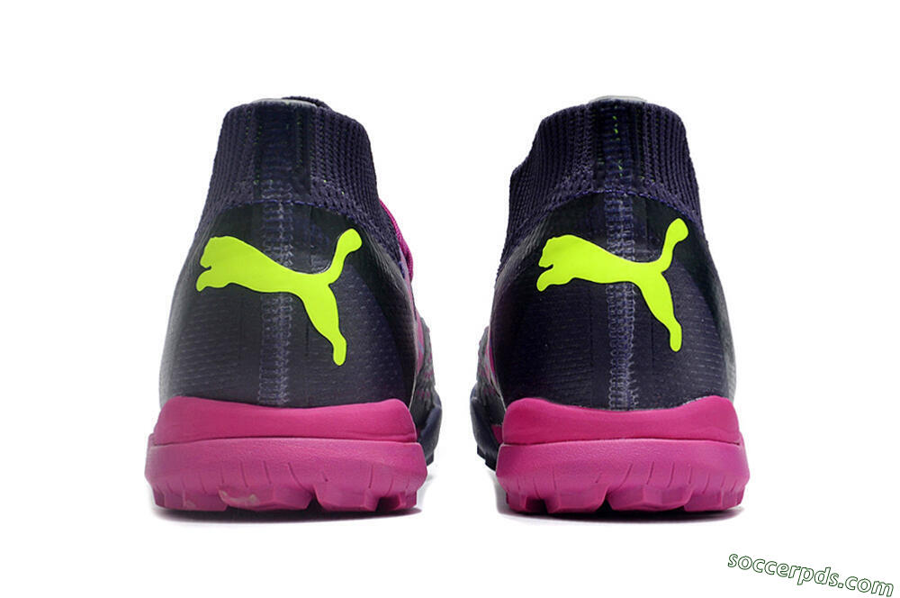 Puma Ultra Ultimate TF Low-Tops Football Shoes - Purple/Pink/Yellow 5