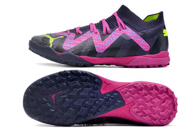 Puma Ultra Ultimate TF Low-Tops Football Shoes - Purple/Pink/Yellow