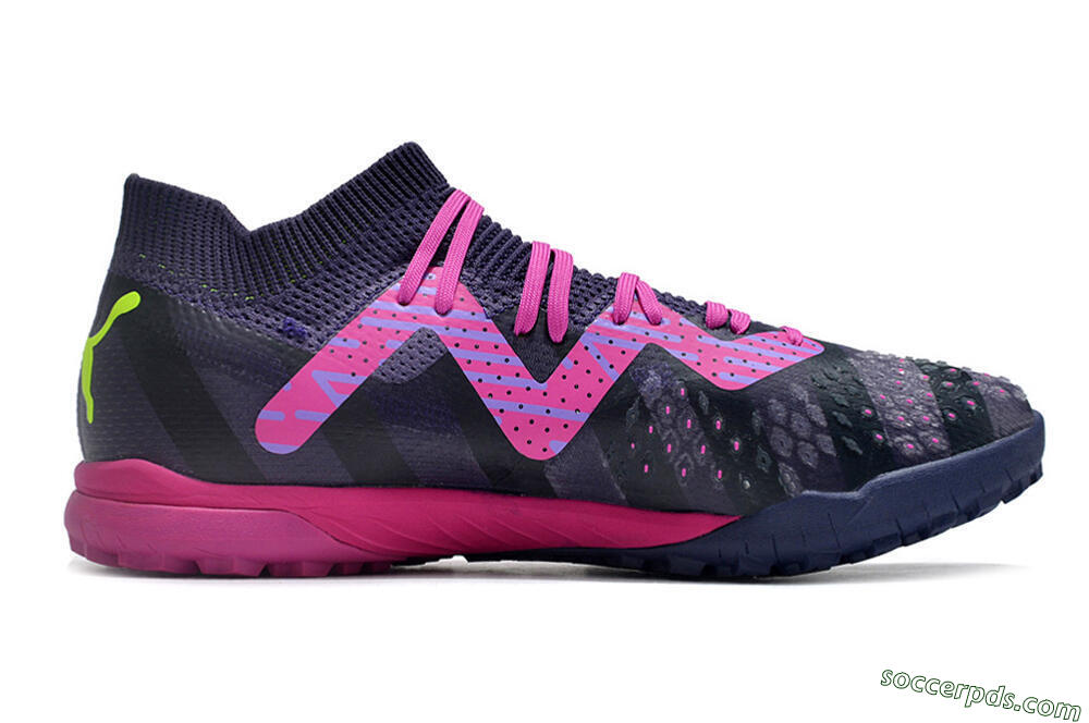 Puma Ultra Ultimate TF Low-Tops Football Shoes - Purple/Pink/Yellow 7