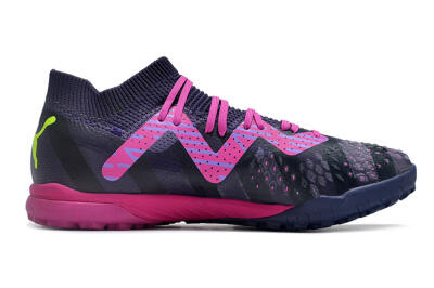 Puma Ultra Ultimate TF Low-Tops Football Shoes - Purple/Pink/Yellow
