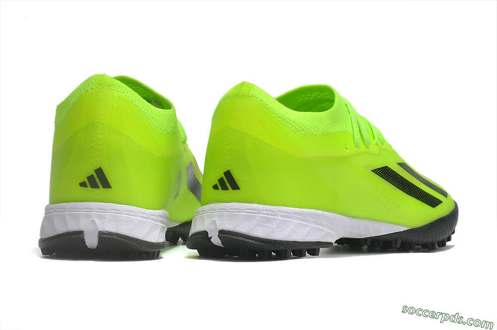 Adidas X Crazyfast.1 TF Low-Tops Football Shoes - Green/Black/White 6