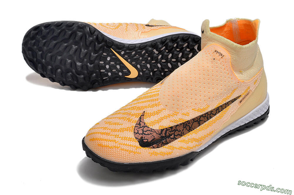 Nike Phantom GX Elite DF Link TF High-Tops Football Shoes - Yellow/Black/Pink 3