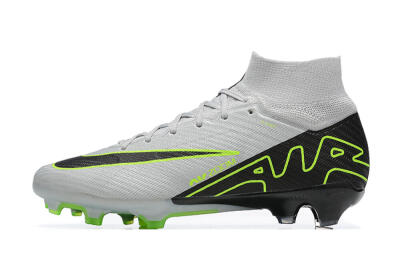 Nike Air Zoom Mercurial Superfly 9 Elite FG High-Tops Football Boots - White/Black/Green