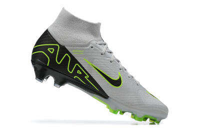 Nike Air Zoom Mercurial Superfly 9 Elite FG High-Tops Football Boots - White/Black/Green