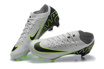 Nike Air Zoom Mercurial Vapor 15 Elite FG Low-Tops Football Boots - White/Black/Green