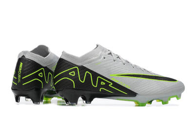 Nike Air Zoom Mercurial Vapor 15 Elite FG Low-Tops Football Boots - White/Black/Green