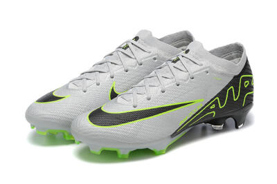 Nike Air Zoom Mercurial Vapor 15 Elite FG Low-Tops Football Boots - White/Black/Green
