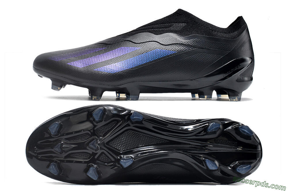 Adidas X Crazyfast.1 FG Low-Tops Football Boots - Black/Blue 0