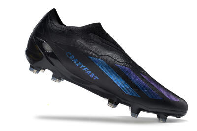Adidas X Crazyfast.1 FG Low-Tops Football Boots - Black/Blue