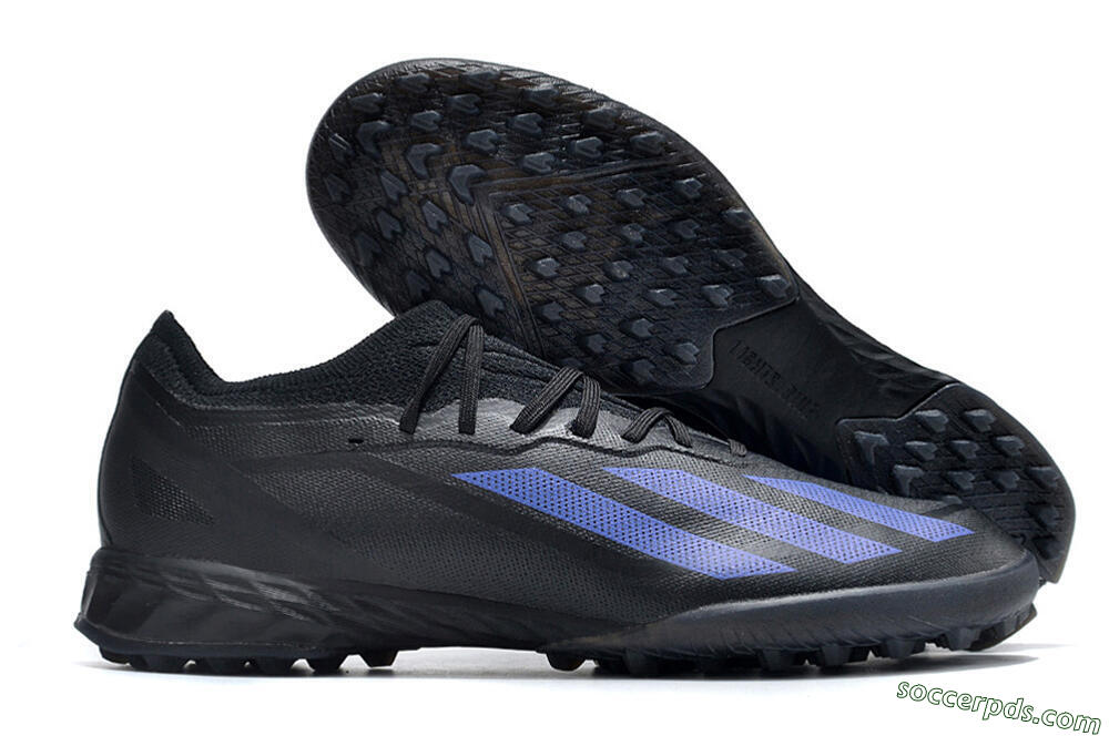 Adidas X Crazyfast.1 TF Low-Tops Football Shoes - Black/Blue 1