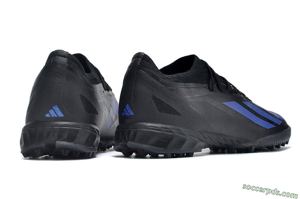 Adidas X Crazyfast.1 TF Low-Tops Football Shoes - Black/Blue 6