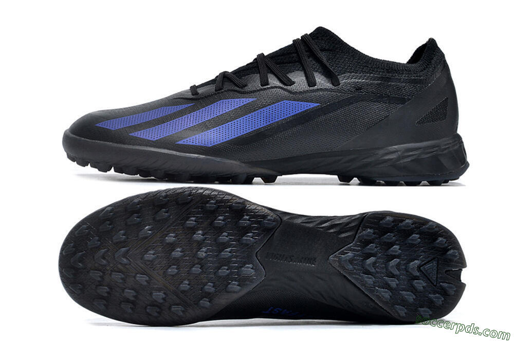 Adidas X Crazyfast.1 TF Low-Tops Football Shoes - Black/Blue 0