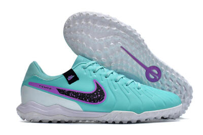Nike Tiempo Legend 10 Academy TF Low-Tops Football Shoes - Blue/Purple/White