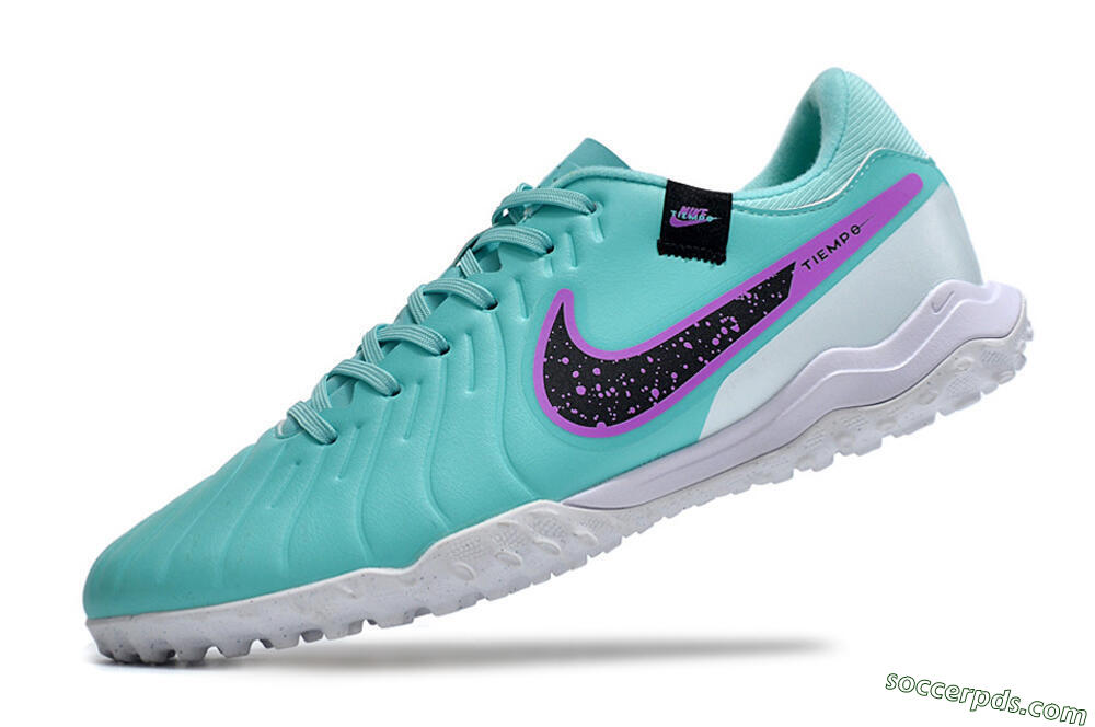 Nike Tiempo Legend 10 Academy TF Low-Tops Football Shoes - Blue/Purple/White 5
