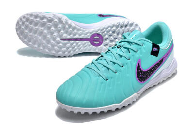 Nike Tiempo Legend 10 Academy TF Low-Tops Football Shoes - Blue/Purple/White