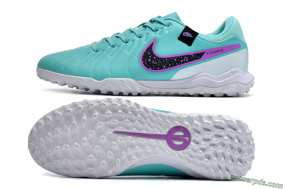 Nike Tiempo Legend 10 Academy TF Low-Tops Football Shoes - Blue/Purple/White 0
