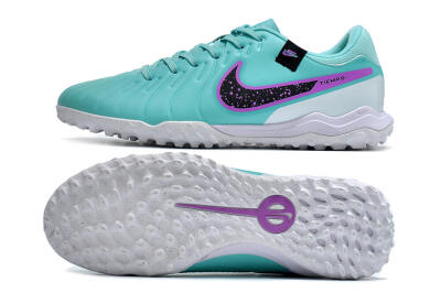 Nike Tiempo Legend 10 Academy TF Low-Tops Football Shoes - Blue/Purple/White