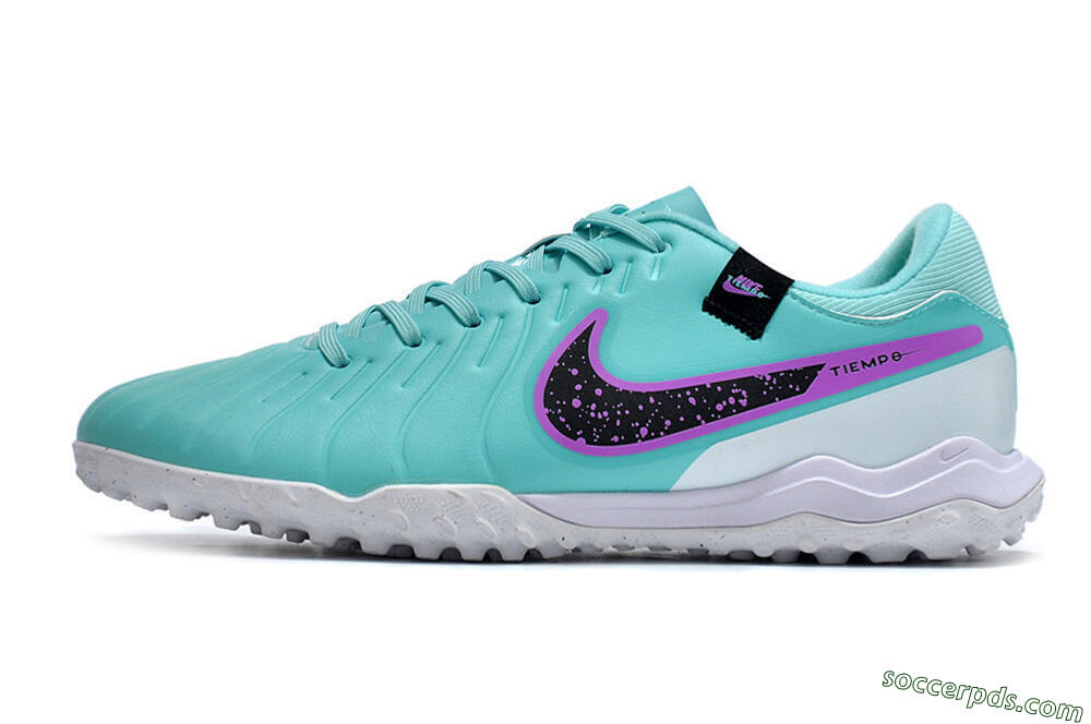 Nike Tiempo Legend 10 Academy TF Low-Tops Football Shoes - Blue/Purple/White 2