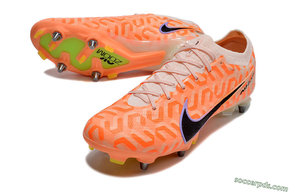 Nike Air Zoom Mercurial Vapor XV Elite SG Low-Tops Football Boots - Orange/Black/Purple 3