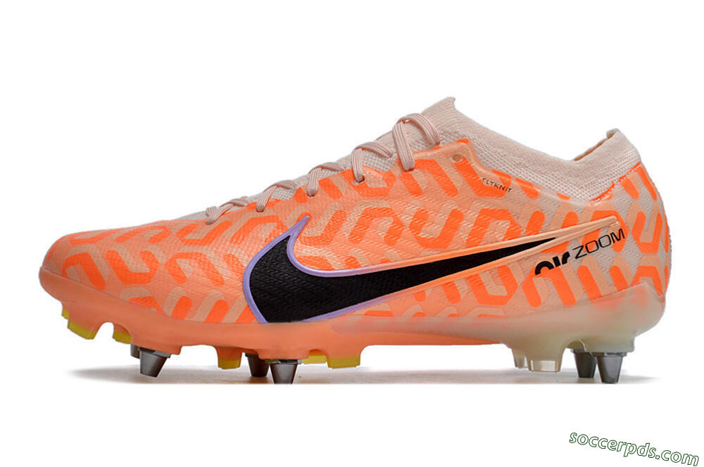 Nike Air Zoom Mercurial Vapor XV Elite SG Low-Tops Football Boots - Orange/Black/Purple 2
