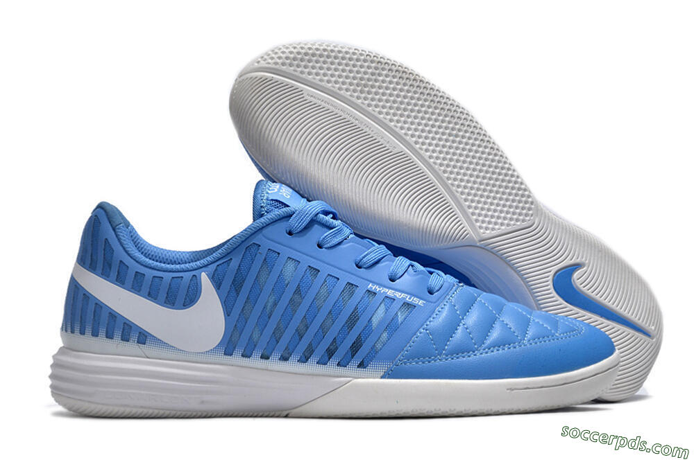 Nike Lunar Gato 2 IC Low-Tops Football Shoes - Blue/White 1