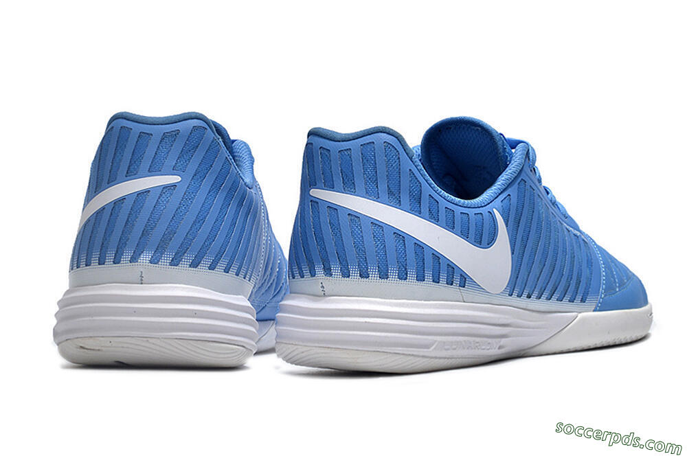 Nike Lunar Gato 2 IC Low-Tops Football Shoes - Blue/White 4
