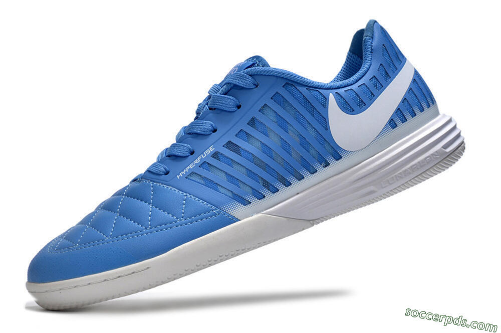 Nike Lunar Gato 2 IC Low-Tops Football Shoes - Blue/White 6
