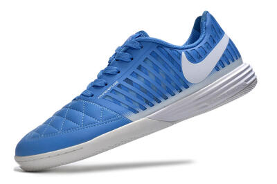 Nike Lunar Gato 2 IC Low-Tops Football Shoes - Blue/White
