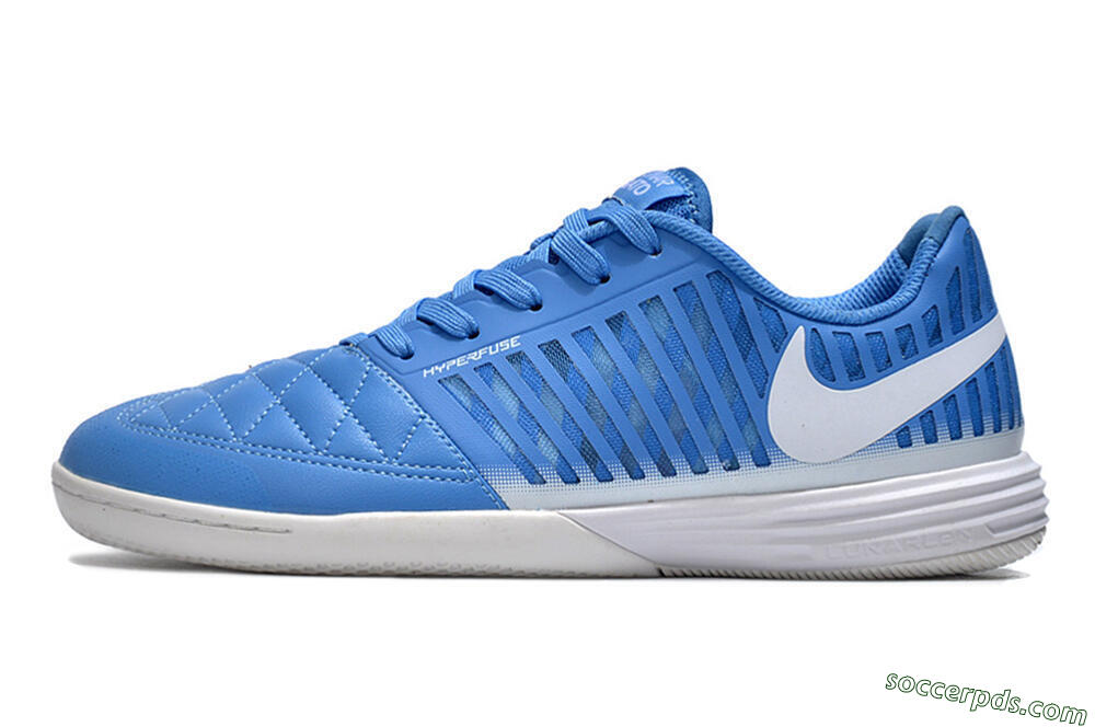 Nike Lunar Gato 2 IC Low-Tops Football Shoes - Blue/White 2