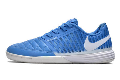 Nike Lunar Gato 2 IC Low-Tops Football Shoes - Blue/White