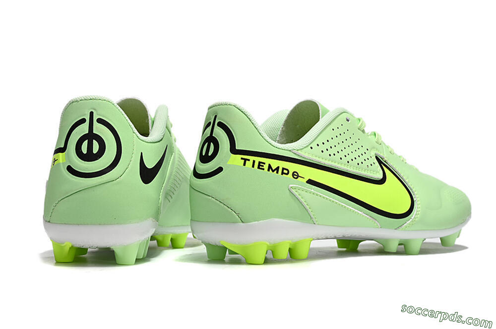 Nike Tiempo Legend 9 Academy AG Low-Tops Football Boots - Green/Black/Yellow 8