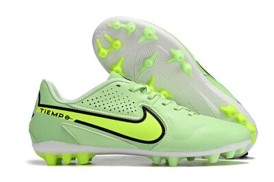 Nike Tiempo Legend 9 Academy AG Low-Tops Football Boots - Green/Black/Yellow