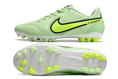 Nike Tiempo Legend 9 Academy AG Low-Tops Football Boots - Green/Black/Yellow