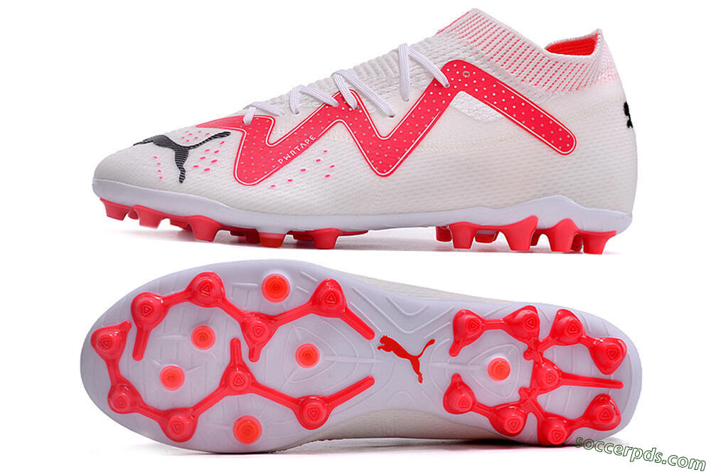 Puma Future Ultimate MG Low-Tops Football Boots - White/Red/Black 0