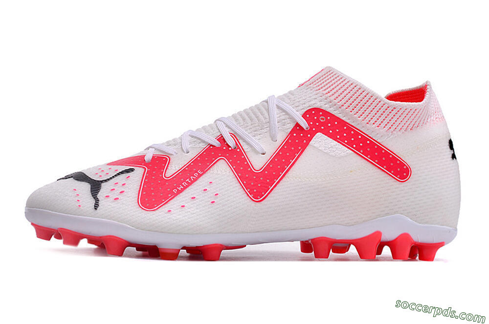 Puma Future Ultimate MG Low-Tops Football Boots - White/Red/Black 2