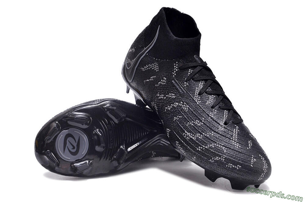 Nike Phantom Luna Elite FG High-Tops Football Boots - Black/Grey 3