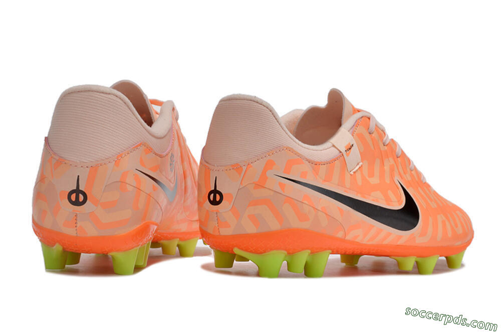 Nike Tiempo Legend 10 Academy AG Low-Tops Football Boots - Orange/Pink/Black 6
