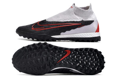 Nike Phantom GX Elite DF Link TF High-Tops Football Shoes - White/Black/Red