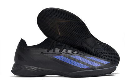 Adidas X Crazyfast.1 IC Low-Tops Football Shoes - Black/Blue