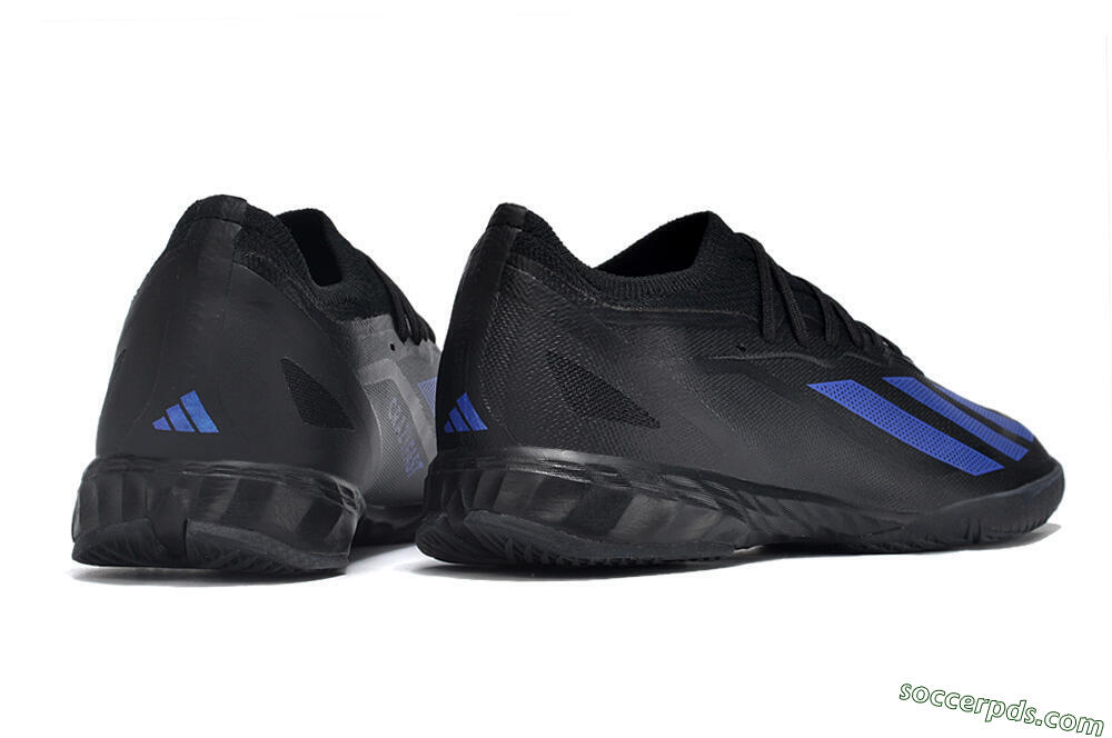 Adidas X Crazyfast.1 IC Low-Tops Football Shoes - Black/Blue 6