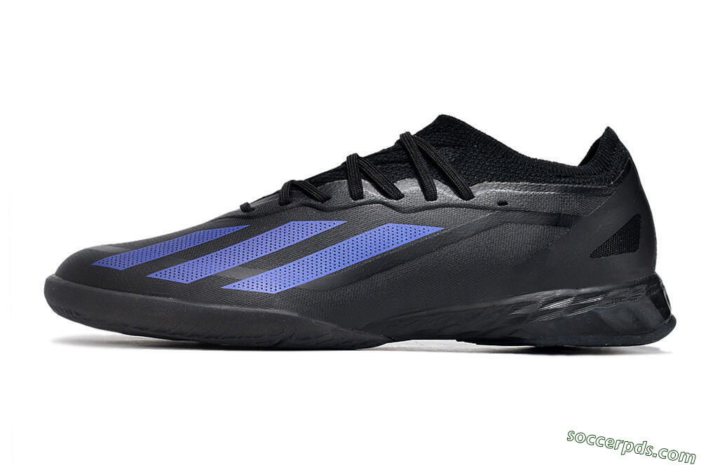 Adidas X Crazyfast.1 IC Low-Tops Football Shoes - Black/Blue 2