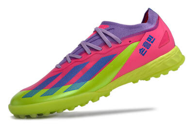 Adidas X Crazyfast.1 TF Low-Tops Football Boots - Pink/Purple/Blue/Green
