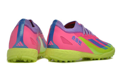 Adidas X Crazyfast.1 TF Low-Tops Football Boots - Pink/Purple/Blue/Green