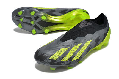 Adidas X Crazyfast+ FG Low-Tops Football Boots - Grey/Black/Green