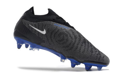 Nike Phantom GX Elite Link Pro SG Low-Tops Football Boots - Black/Grey/Blue