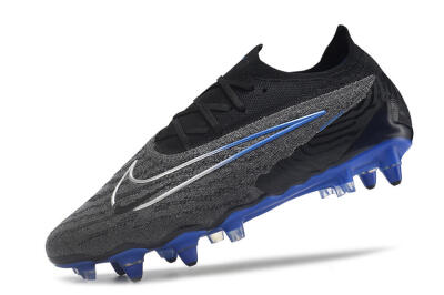Nike Phantom GX Elite Link Pro SG Low-Tops Football Boots - Black/Grey/Blue