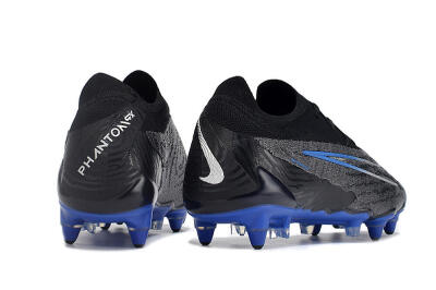 Nike Phantom GX Elite Link Pro SG Low-Tops Football Boots - Black/Grey/Blue