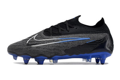 Nike Phantom GX Elite Link Pro SG Low-Tops Football Boots - Black/Grey/Blue